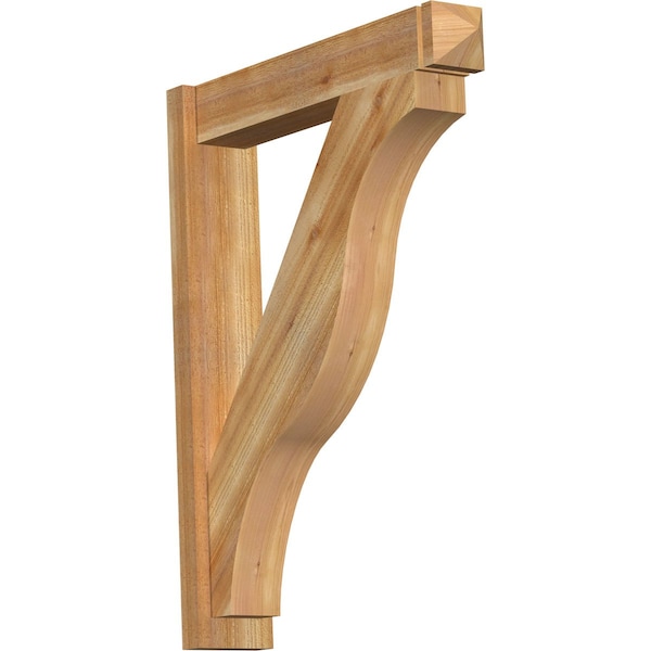 Ekena Millwork Funston Arts & Crafts Rough Sawn Outlooker, Western Red Cedar, 6"W x 30"D x 38"H OUT06X30X38FST03RWR - main